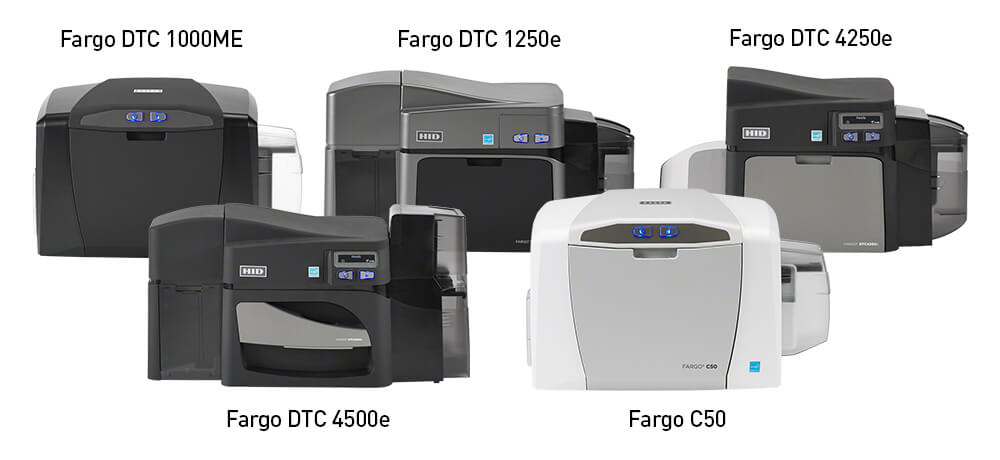 HID Fargo DTC 1000ME, DTC1250e, Fargo DTC4250e, DTC 4500e, C50 Drucker, HID Global, HID Fargo Kartendrucker