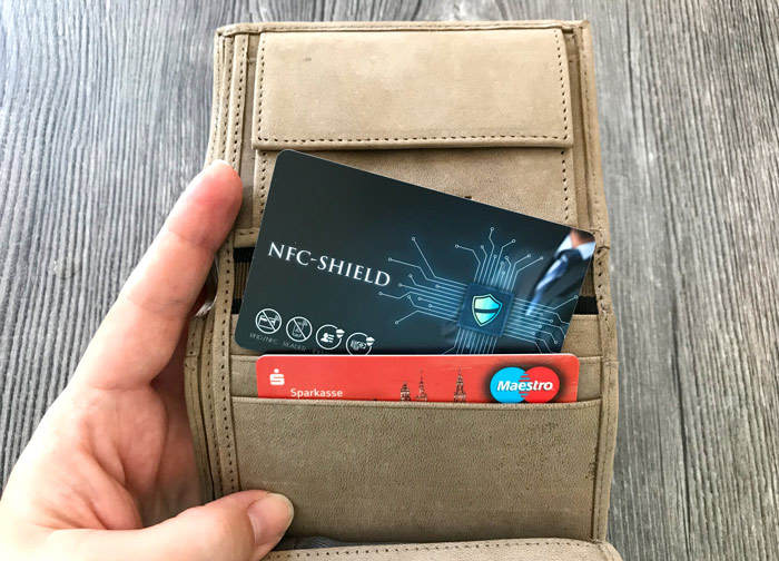 RFID Blocker Karte Portemonnaie